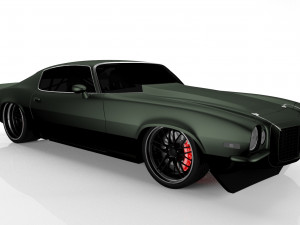 chevrolet camaro 1970 3D मॉडल