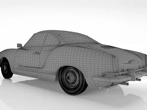 volkswagen karmann ghia 1970 3D Model
