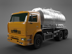 kamaz cistern truck Modelo 3D