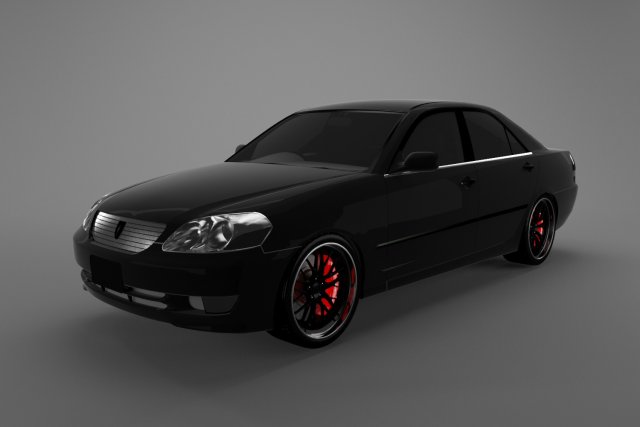 toyota mark ii jzx 110 Model 3D .c4d .max .obj .3ds .fbx .stl .blend 