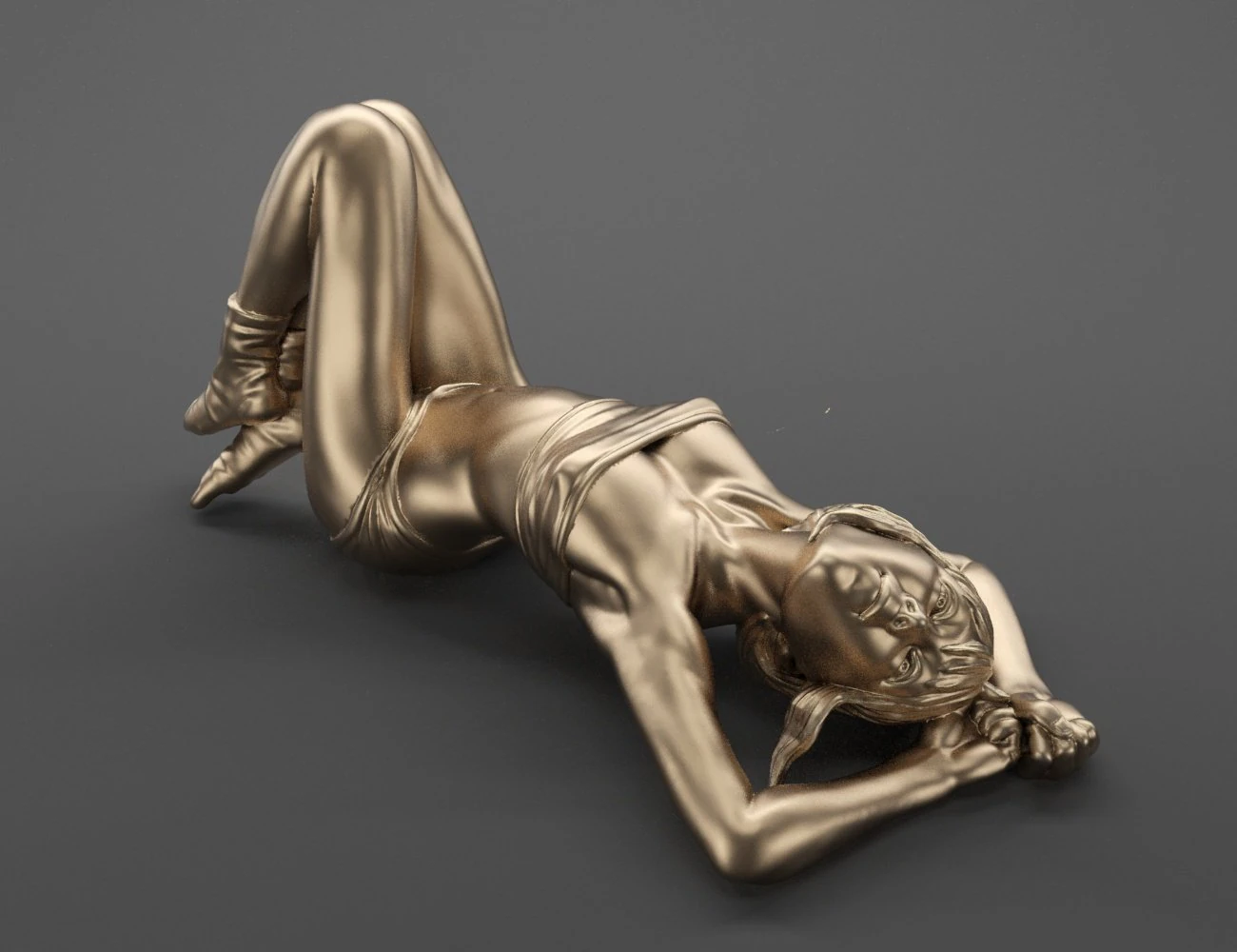 waking up girl 3D Model .c4d .max .obj .3ds .fbx .stl .blend 