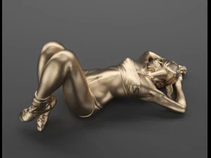 waking up girl 3D Model