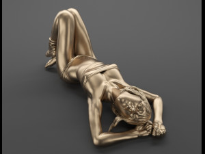 waking up girl Modelo 3D