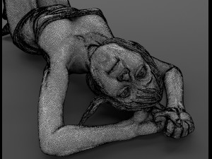 waking up girl Modelo 3D