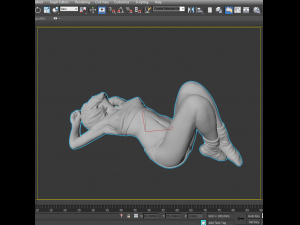 waking up girl Modelo 3D
