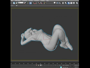 waking up girl 3D Model