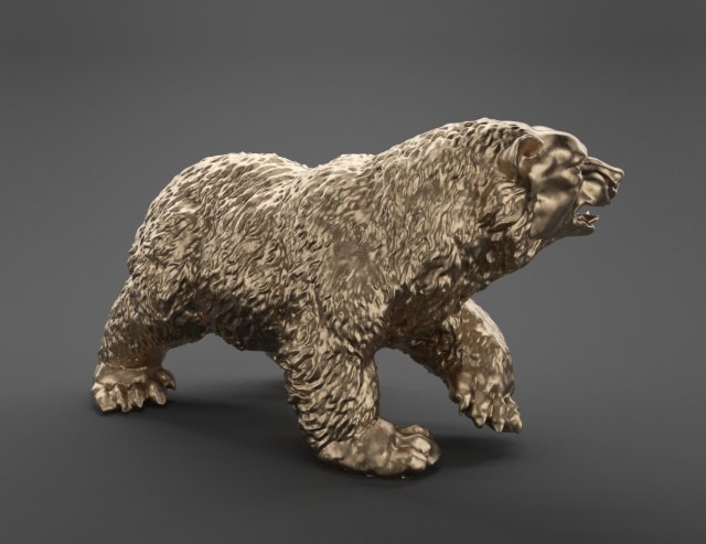 bear sculpture Modello 3D .c4d .max .obj .3ds .fbx .stl .blend 