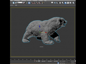 bear sculpture Modello 3D