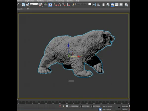 scultura dell'orso Modello 3D