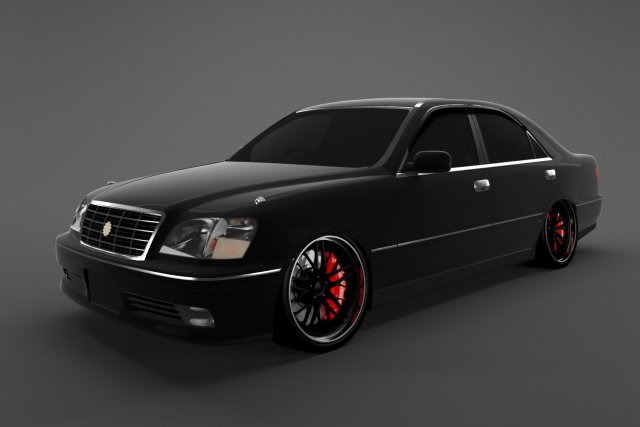 toyota crown Model 3D .c4d .max .obj .3ds .fbx .stl .blend 