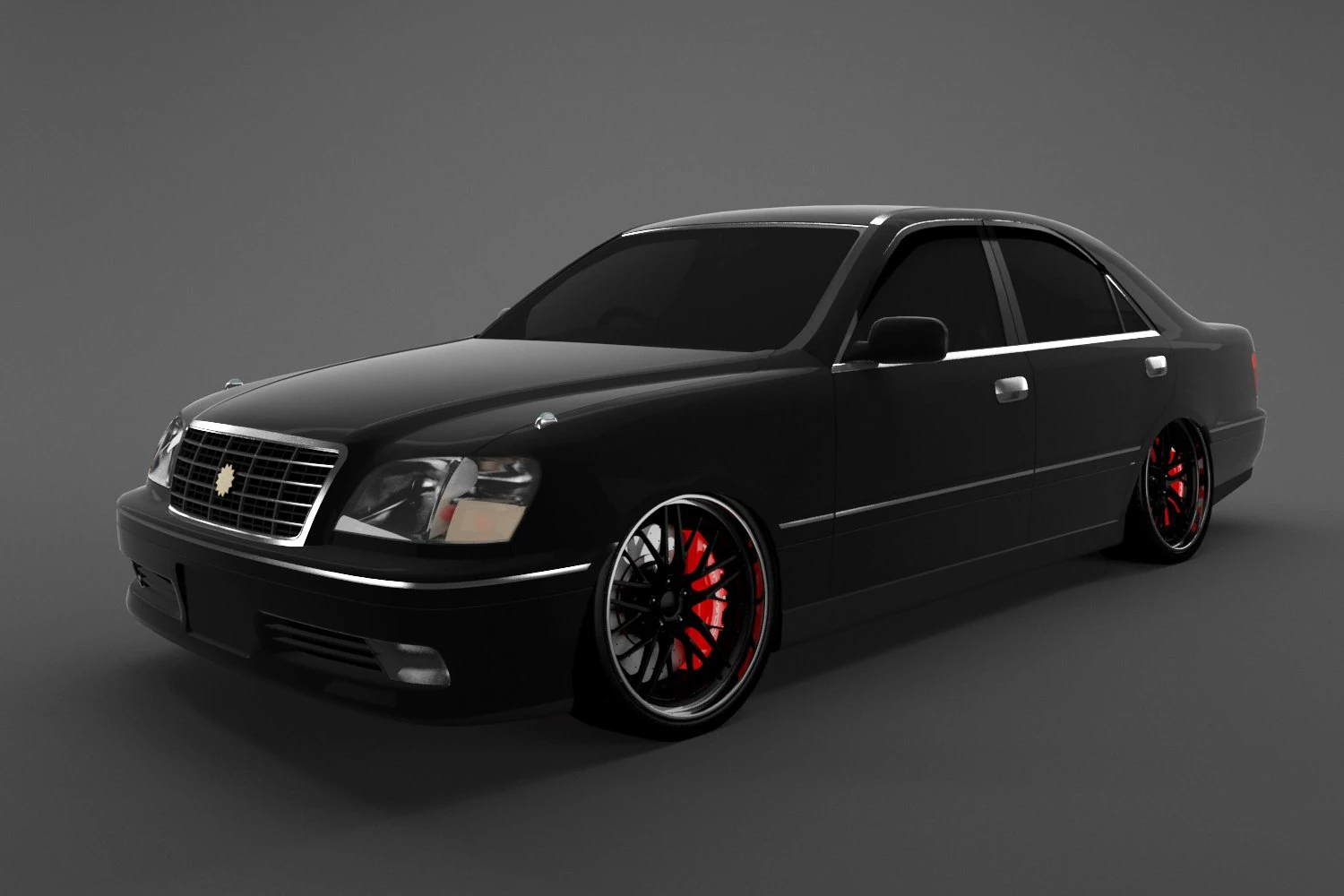 toyota crown 3D Model .c4d .max .obj .3ds .fbx .stl .blend 