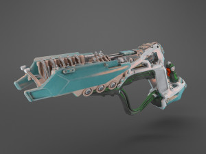 sci fi fantasy rifle 3D Model