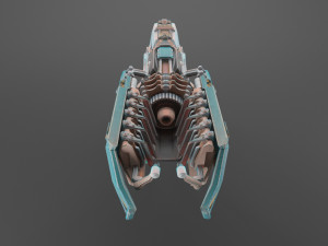 sci fi fantasy rifle 3D Model