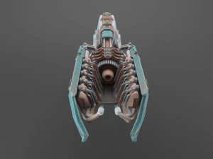 fucile fantasy fantascientifico Modello 3D