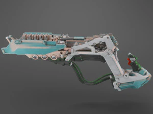 fucile fantasy fantascientifico Modello 3D