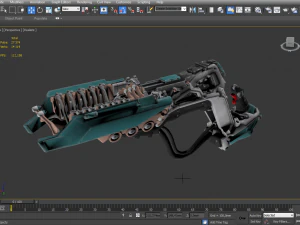 fucile fantasy fantascientifico Modello 3D