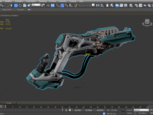 sci fi fantasy rifle 3D Model