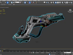 fucile fantasy fantascientifico Modello 3D