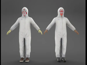 terno de prote&ccedil;&atilde;o chin&ecirc;s masculino feminino Modelo 3D