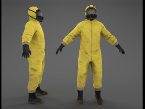 bio suit low-poly 3D मॉडल