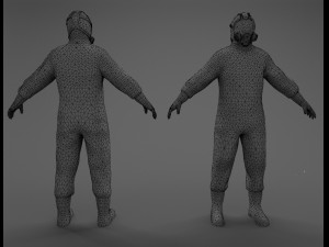 bio suit low-poly 3D 模型
