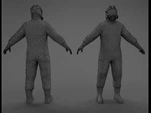 bio suit low-poly 3D Model