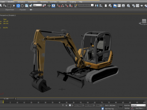 compact track excavator 3D Модель