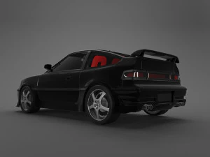 honda crx 1988-1991 3D Model