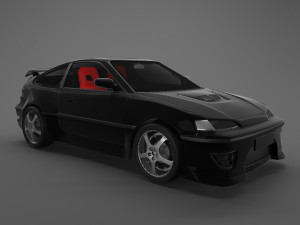 honda crx 1988-1991 3D Model