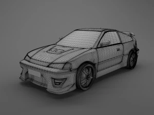 honda crx 1988-1991 3D Model