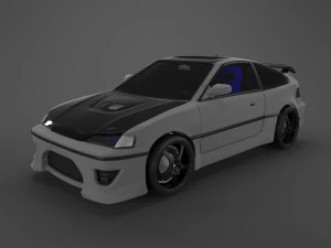 ホンダ CRX 1988-1991 3Dモデル