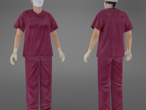 woman doctor 3Dモデル