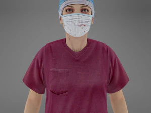 woman doctor 3D Model