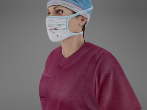 woman doctor Modello 3D