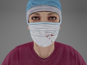 woman doctor Modello 3D