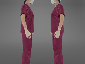 woman doctor Modello 3D