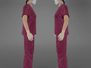 woman doctor 3D Model