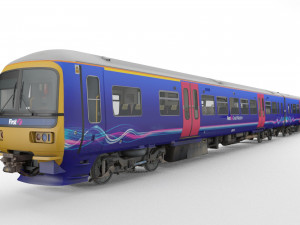 british rail class 166 train 3D Model