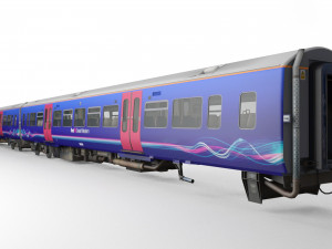 british rail class 166 train 3D Model