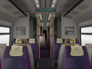 british rail class 166 train 3D Model
