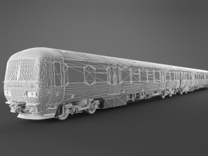 british rail class 166 train 3D Model