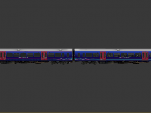 british rail class 166 train 3D Model