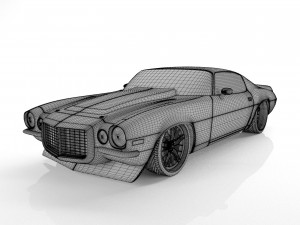 chevrolet camaro 1970 touring 3D Model