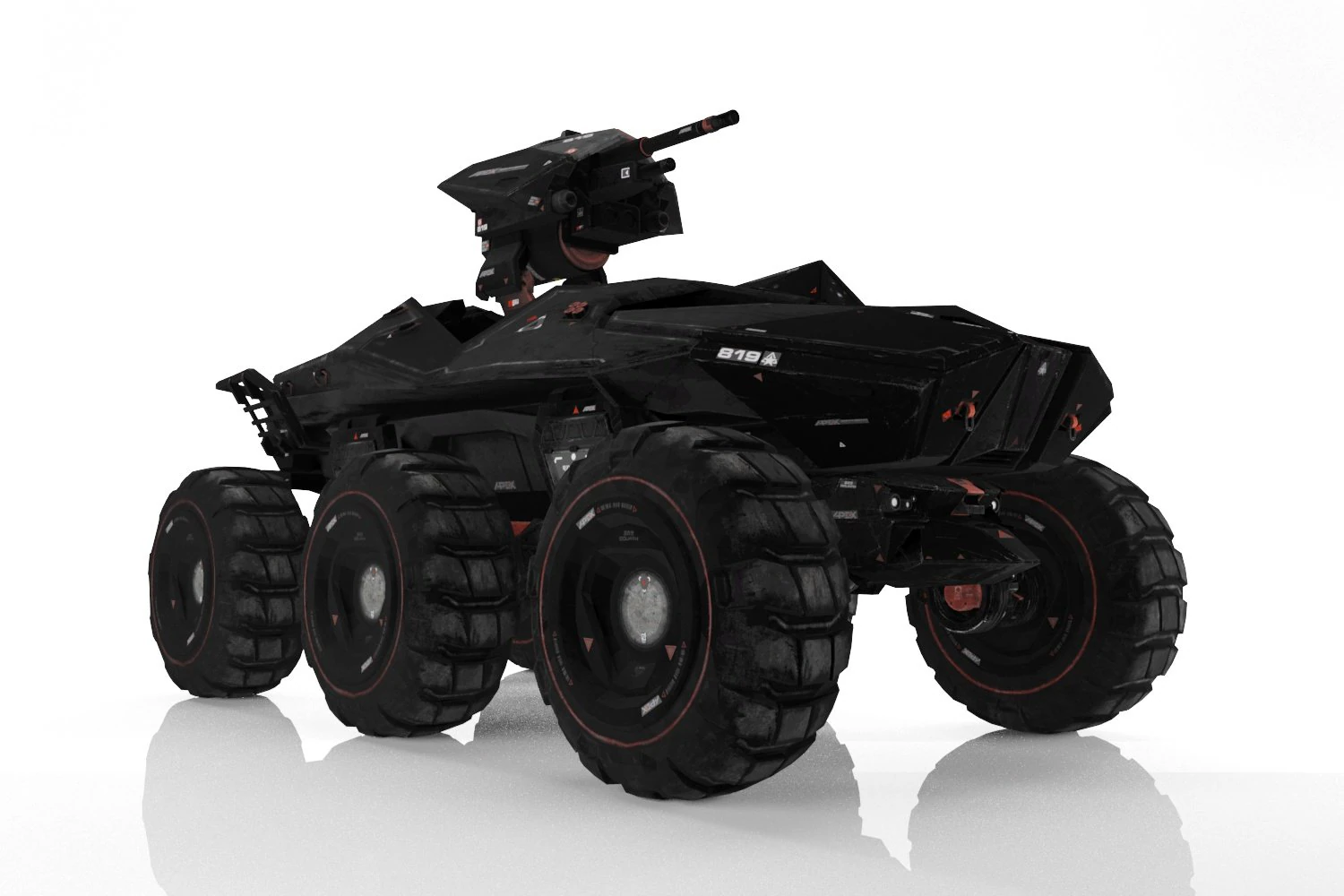 goliath ugv btr 3D Model .c4d .max .obj .3ds .fbx .stl .blend 