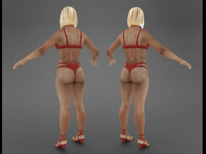 african stripper 3D Model