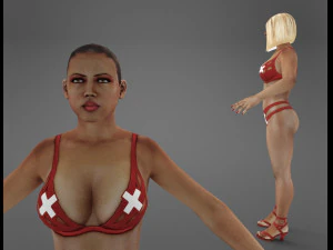 african stripper 3D Model