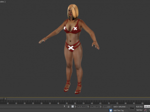 african stripper 3D 모델