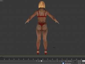 african stripper 3D 모델
