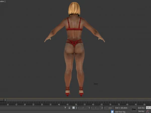 african stripper 3D Model