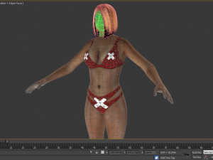 african stripper 3D 모델